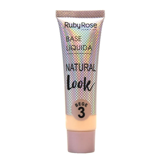Base Líquida Natural Look Bege 3 - Ruby Rose - HB8051 - Minha loja