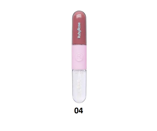 Gloss + Batom Líquido Duo G1 - HBF569 - Ruby Rose - Cor 04 - Minha loja