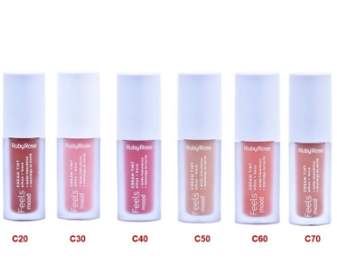 Kit c/6 Un - Cream Tint Olho + Boca Feels Mood - Ruby Rose - HB575 - Minha loja