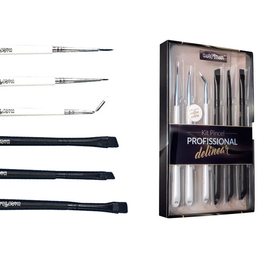 Kit Pincel Profissional Delinear Macrilan - WB700