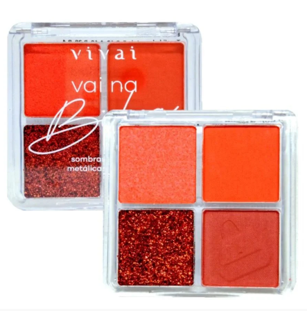 Paleta De Sombras Vai Na Bolsa Grupo 2 - Cor E - 4056.1.2 - Vivai
