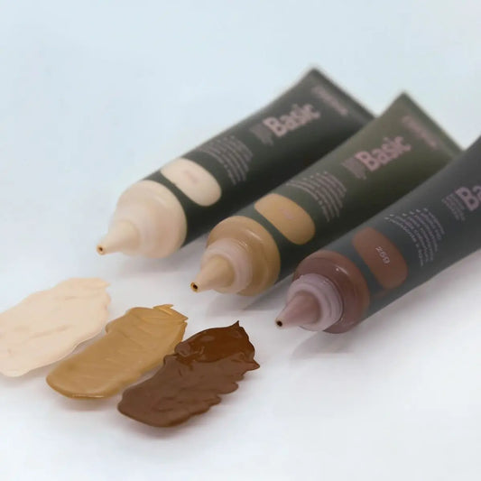 Basic Liquid Base Clear and Medium Colors 25g - Nina Makeup