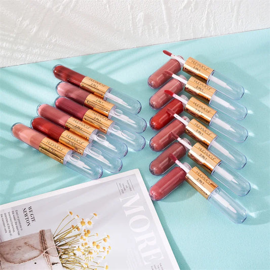2 in 1 Matte Liquid Lipstick and Lip Oil-Hudamoji | Compra, Melhor Preço, Qualidade