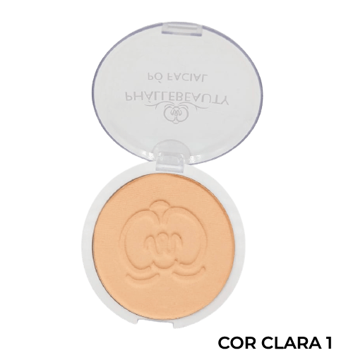 Pó Facial Compacto Cor 01 Phállebeauty Clara - PH0308
