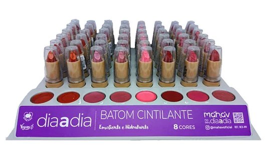 Kit c/8 Un - Batom Dia a Dia - BCD - MV - Mahav