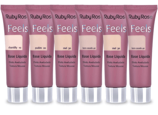 Kit c/6 Bases Feels Grupo 1 - HB8053 - Ruby Rose - Minha loja