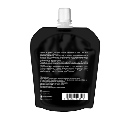 Máscara Facial Peel Off Total Black - Max Love - Minha loja