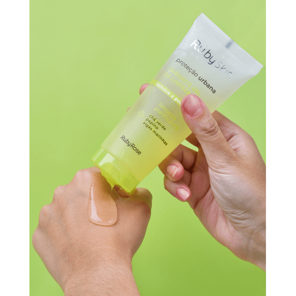 Kit c/6 Un - Sabonete Gel de Limpeza Facial Proteção Urbana - Ruby Rose - HB326 - Minha loja