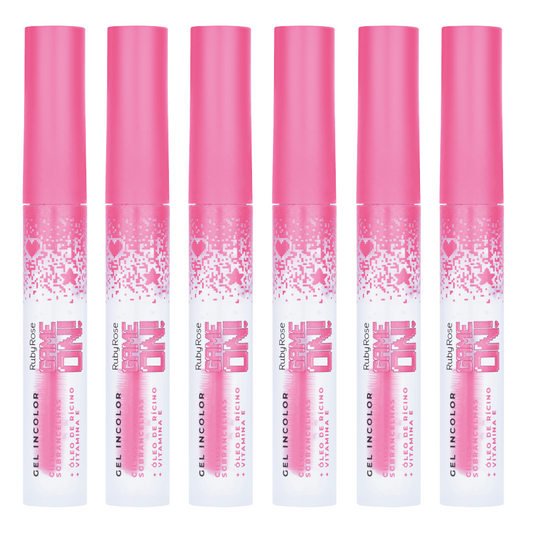 Kit c/6 Un - Gel Incolor Cílios + Sobrancelhas Game On - Ruby Rose - HB509 - Minha loja