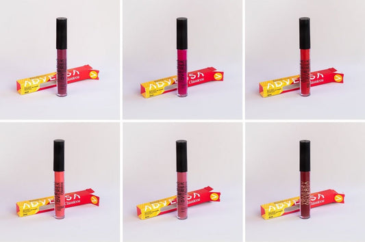 Kit c/6 Un - Batom Líquido Matte Vegano Clássicos / Adversa - AD302