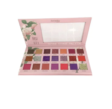 Paleta De Sombras 21 Cores Rose Shine - PSO30315 - Febella