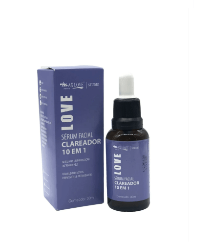 Sérum Facial Vegano Clareador 10 em 1 - Max Love - Minha loja