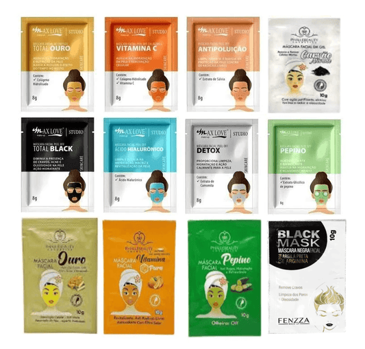 Máscara Facial em Sachê para Pele Sensível