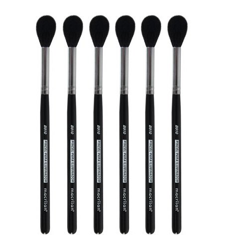 Kit C/6 B910 - Pincel Profissional para Iluminador - Linha B - Macrilan
