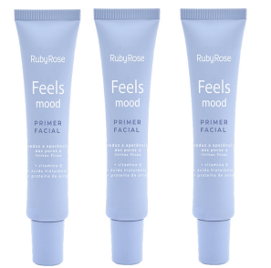 Kit c/3 Un - Primer Facial Feels Mood - Hb350 - Ruby Rose - Minha loja