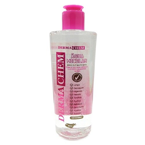 Água Micelar Derma Chem - Com Ácido Hialurônico - 250ml