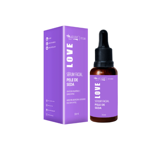 Sérum Facial Vegano Pele De Seda - Max Love - Minha loja