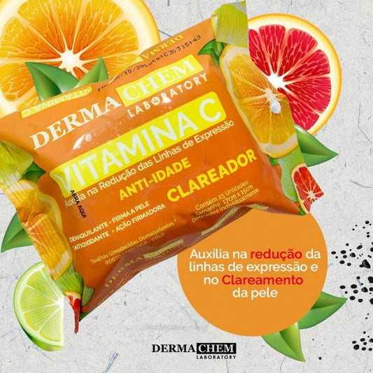 Lenço Demaquilante Vitamina C  - Derma Chem