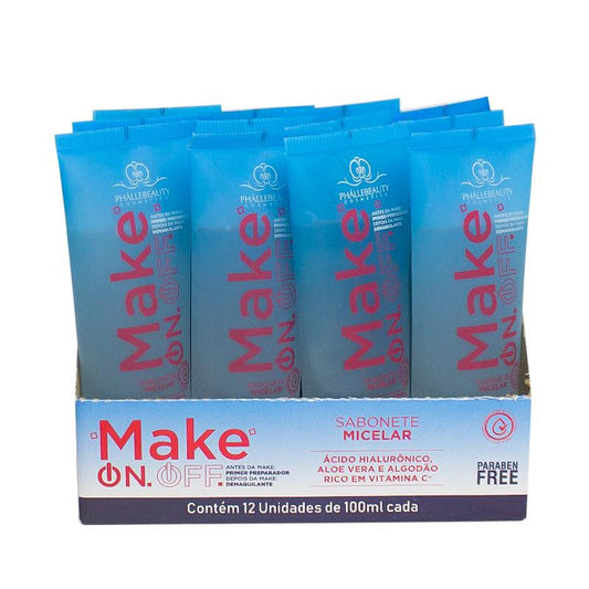 Caixa C/ 12 Und. - Sabonete Micelar Make On Off - Phállebeauty PH020