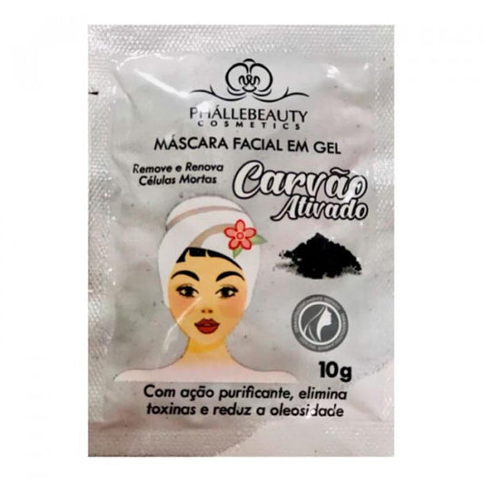 Sachê Máscara Facial Carvão Ativado Phállebeauty - PH0081 - Minha loja