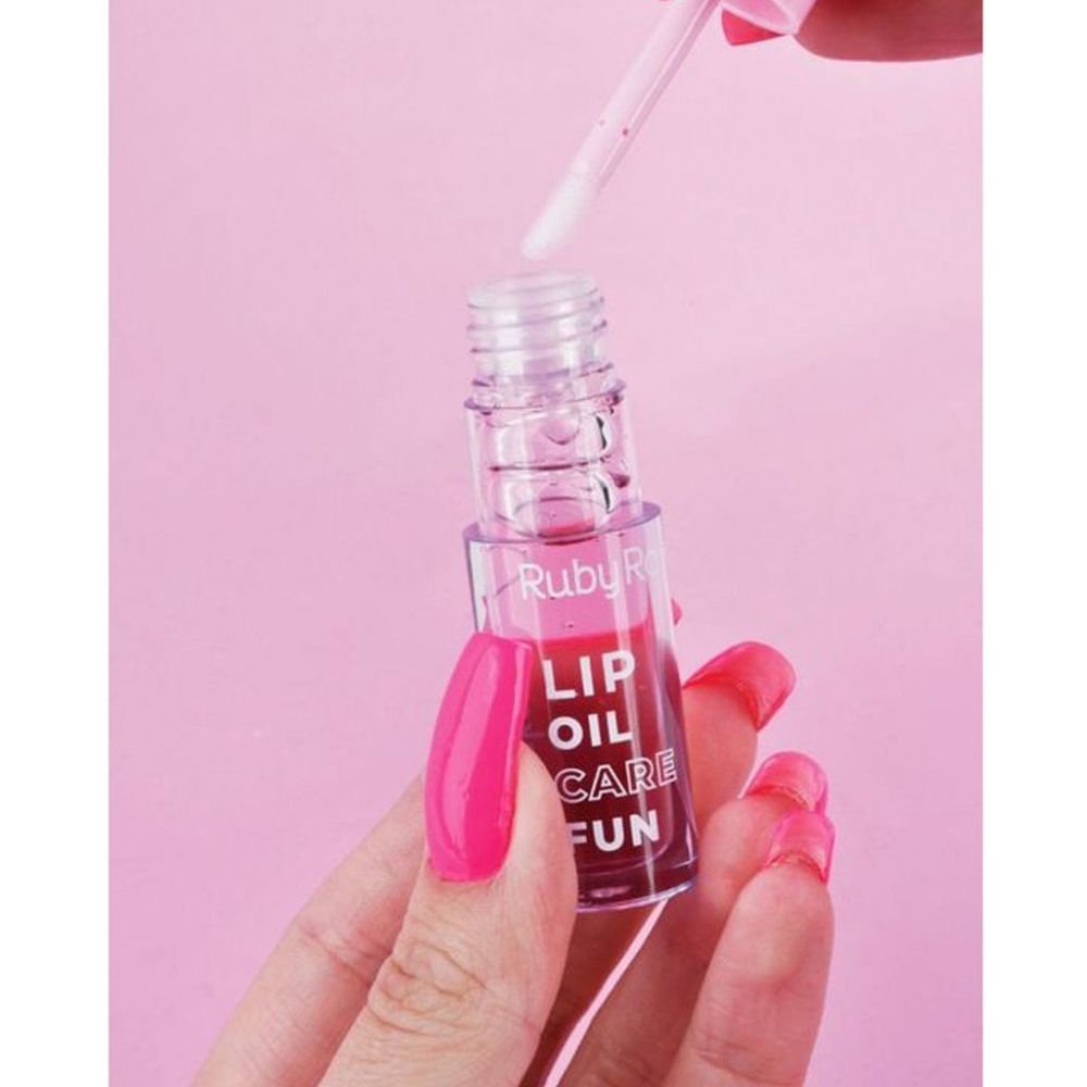 Kit c/3 Un - Lip Oil Care Fun - Ruby Rose - HB562A - Minha loja