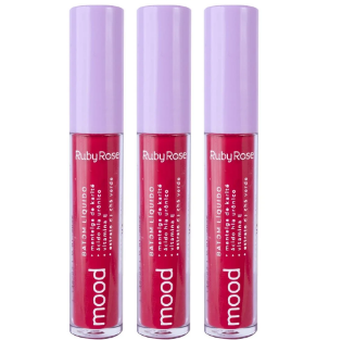 Batom Líquido Mood Cor Satisfaction - HB566 - Ruby Rose