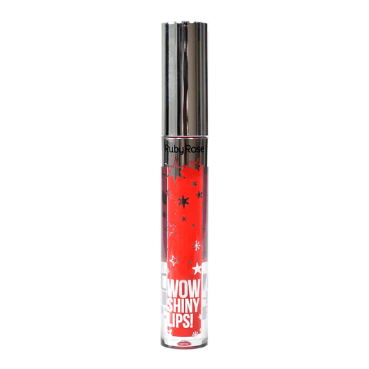 Gloss Labial - Wow Shiny Lips Vermelho Alaranjado 054 - Ruby Rose - HB8218 - Minha loja