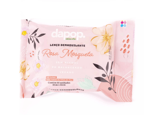 Lenço Demaquilante com Rosa Mosqueta