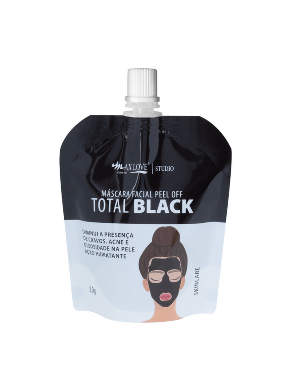 Máscara Facial Peel Off Total Black - Max Love - Minha loja