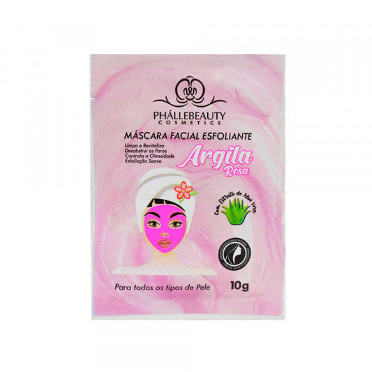 Máscara Facial Esfoliante Argila Rosa - Phállebeauty - PH0053