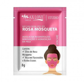Máscara Facial Peel Off Rosa Mosqueta Max Love 8G - Max Love - Minha loja