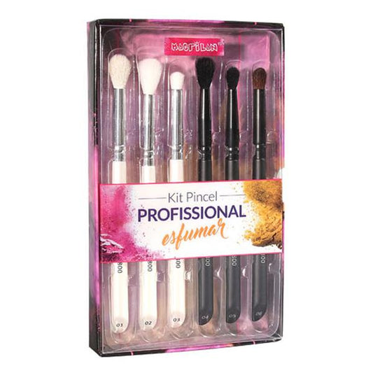 Kit Pincel Profissional Esfumar 6 Peças - WB800 - Macrilan