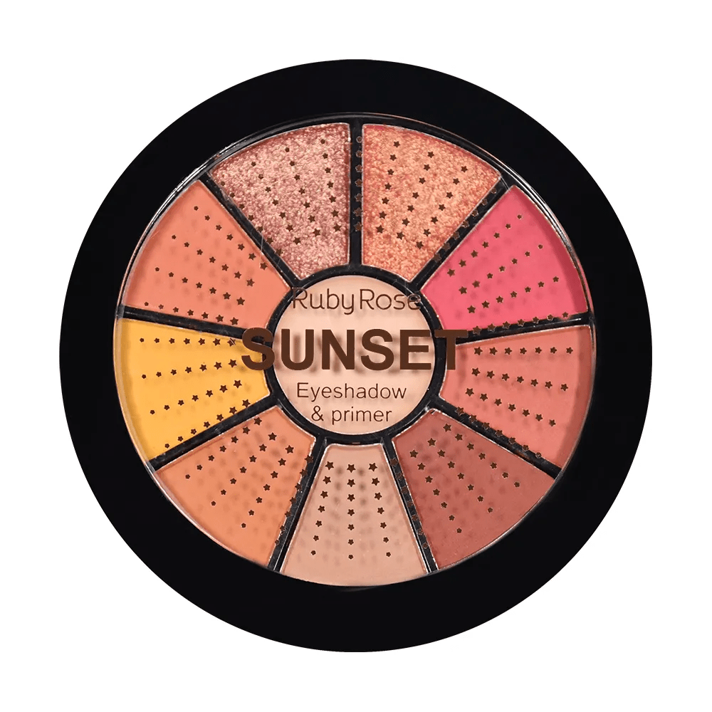 Mini Paleta De Sombras Sunset - Ruby Rose - HB9986-3 - Minha loja