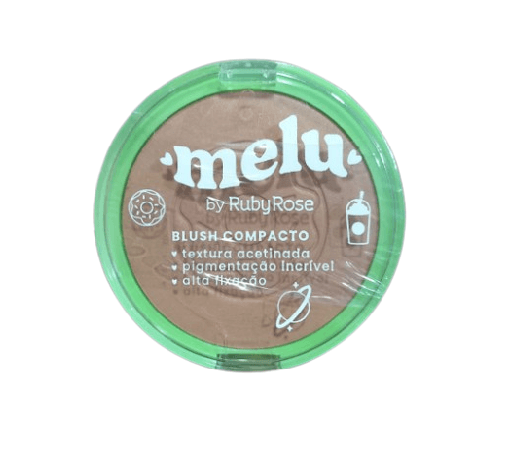Blush Compacto Caramel Melu - RR871 - Ruby Rose - Minha loja
