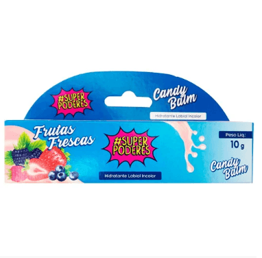 Hidratante Labial Candy Balm Frutas Frescas - HLSP01 - Super Poderes - Minha loja
