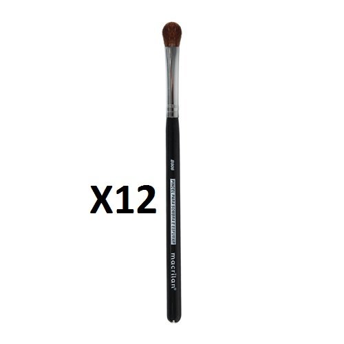 Kit c/12 Un - B906 - Pincel Profissional para Sombra e Esfumar - Linha B - Macrilan