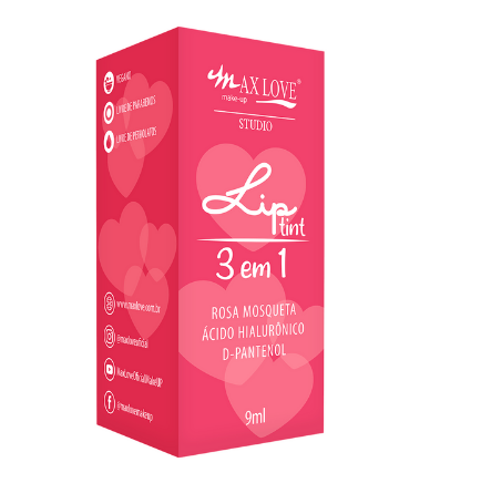 Lip Tint 3 em 1 Cor 500 - Max Love - Minha loja