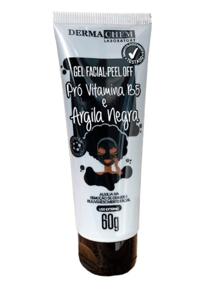 Gel Facial Peel Off Argila Negra 60g - Derma Chem