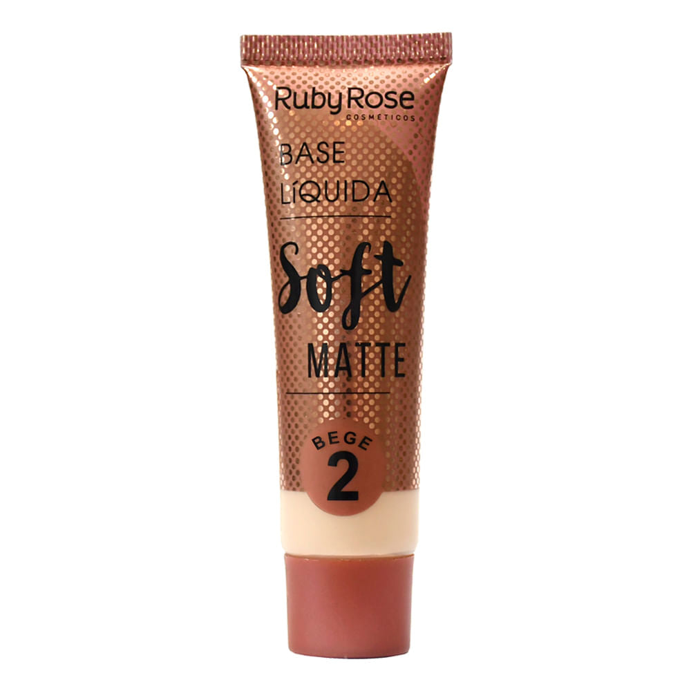 Base Líquida Soft Matte Bege 2 - Ruby Rose - Minha loja