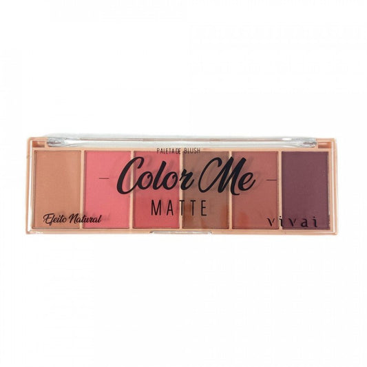 Paleta de Blush 6 Cores Matte Color Me - Vivai - 2004.4